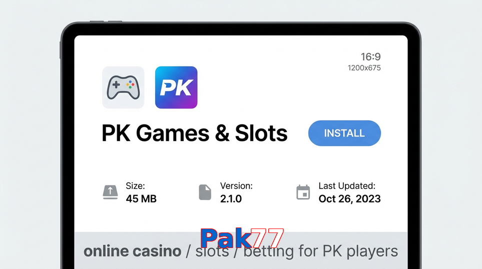 Game list for Pak77 gameapk section